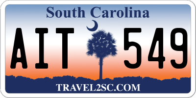 SC license plate AIT549