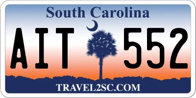 SC license plate AIT552