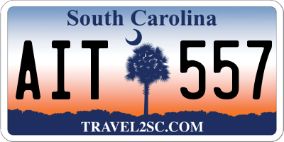 SC license plate AIT557