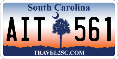SC license plate AIT561