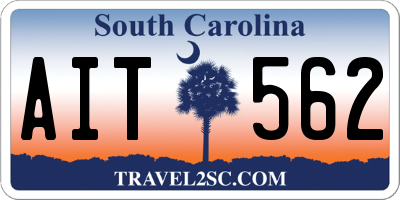 SC license plate AIT562
