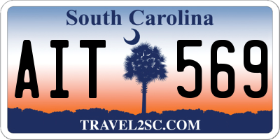 SC license plate AIT569