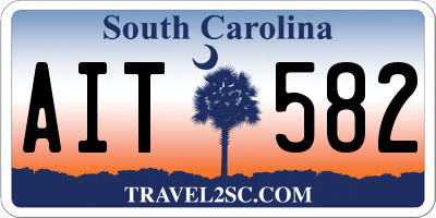 SC license plate AIT582