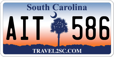 SC license plate AIT586