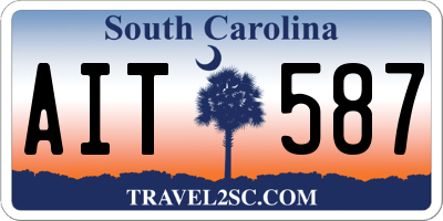 SC license plate AIT587