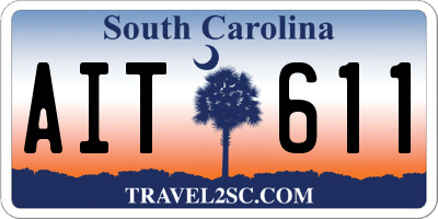 SC license plate AIT611