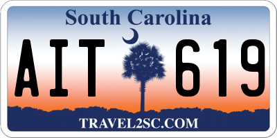 SC license plate AIT619