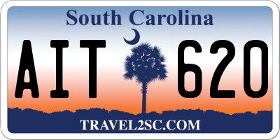 SC license plate AIT620