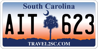 SC license plate AIT623