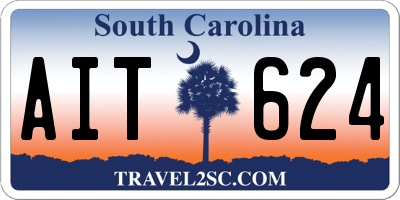 SC license plate AIT624