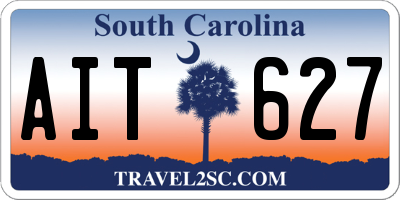 SC license plate AIT627