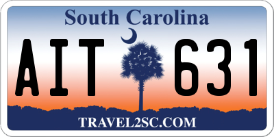 SC license plate AIT631