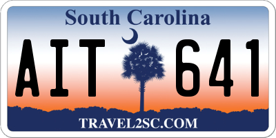 SC license plate AIT641