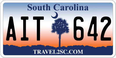 SC license plate AIT642