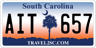 SC license plate AIT657