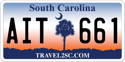SC license plate AIT661