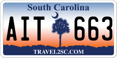 SC license plate AIT663