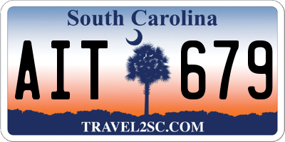 SC license plate AIT679