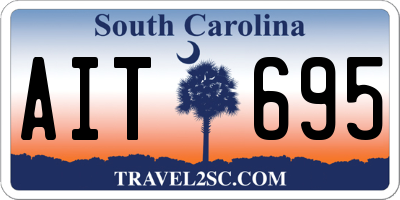 SC license plate AIT695