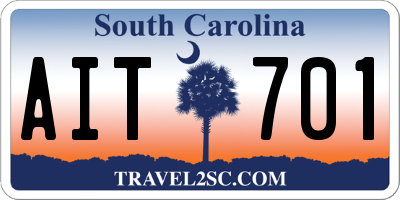 SC license plate AIT701