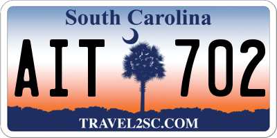 SC license plate AIT702