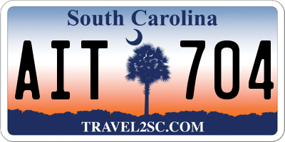 SC license plate AIT704