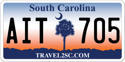 SC license plate AIT705