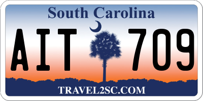 SC license plate AIT709