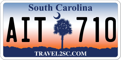 SC license plate AIT710