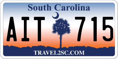 SC license plate AIT715