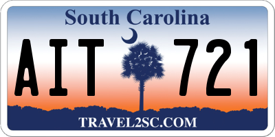 SC license plate AIT721