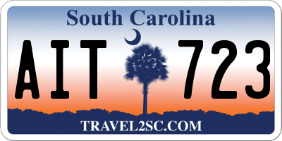 SC license plate AIT723