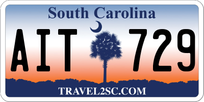 SC license plate AIT729