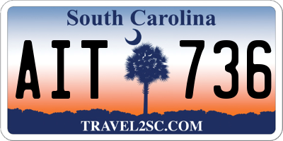 SC license plate AIT736