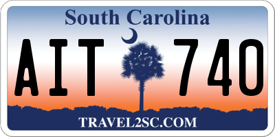 SC license plate AIT740