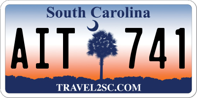 SC license plate AIT741