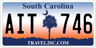 SC license plate AIT746