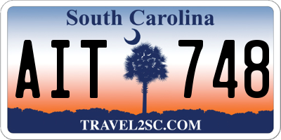 SC license plate AIT748