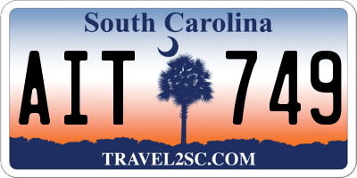 SC license plate AIT749