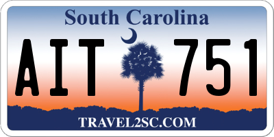 SC license plate AIT751