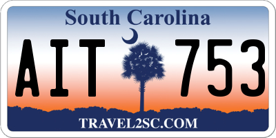 SC license plate AIT753