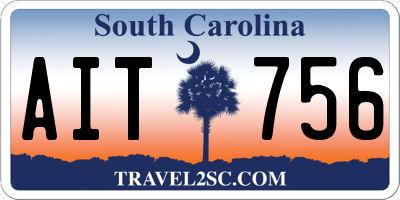 SC license plate AIT756