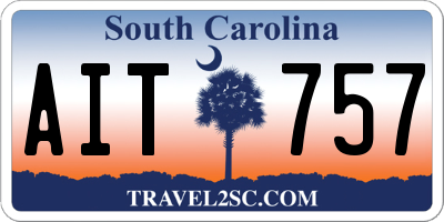 SC license plate AIT757