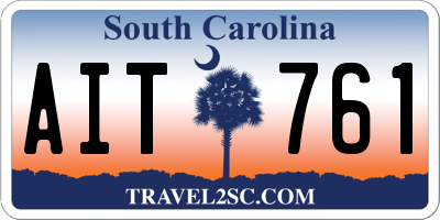 SC license plate AIT761