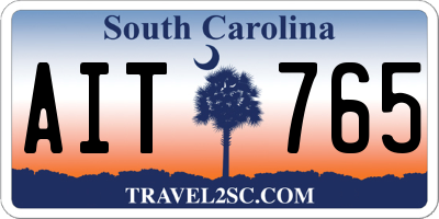 SC license plate AIT765