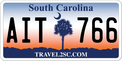 SC license plate AIT766