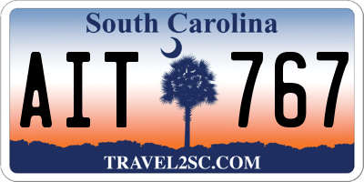 SC license plate AIT767