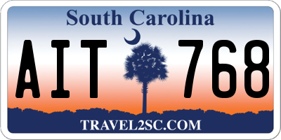 SC license plate AIT768