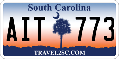 SC license plate AIT773