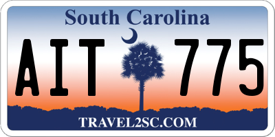 SC license plate AIT775